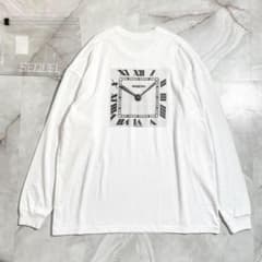 A17472 未使用 シークエル 時計プリント ロンT ホワイト XXL A17472 未使用 シークエル 時計プリント ロンT ホワイト XXL - メルカリ