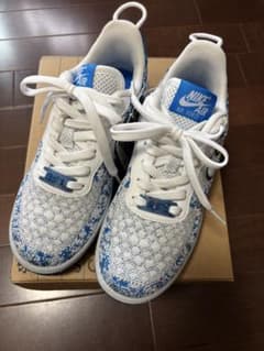 Nike Air Force 1 ホワイト/ブルーのサムネイル