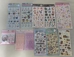 シール11点まとめ売り サンリオ ポケモン カービィ ミッフィーなどのサムネイル