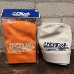 CENTRAL SPORTS 水泳帽 オレンジ ホワイト Lサイズのサムネイル