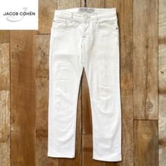 美品】JACOB COHEN PW622 ホワイト デニム パンツ 29 - メルカリ