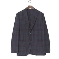 J7329 新品 ボリオリ K.JACKETチェック柄アンコンジャケット 52 ボリオリ【美品 ITALY】K.JACKETチェック柄 アンコンジャケット 44