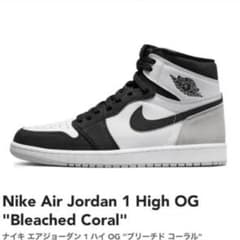 AIR JORDAN1 【ブリーチドコーラル】のサムネイル