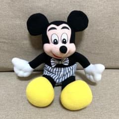 ミッキー ぬいぐるみ マスコット 昔 レトロ ディズニー 太眉