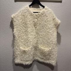 新品未使用★ohga オーガ　MOKE VEST モケベスト　ホワイト OHGA MOKE VEST オオガ ニットベスト モケ ベスト ホワイト - メルカリ