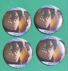 Attack Titan The Final Season Mikasa Pin Badge Set of 4