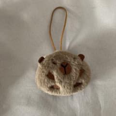 カピバラ ふわふわ ぬいぐるみ キーホルダーのサムネイル
