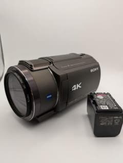 純正大容量バッテリー付　ビデオカメラ FDR-AX45 [BK］中古美品 SONY FDR-AX45 4Kビデオカメラ バッテリー付 - メルカリ