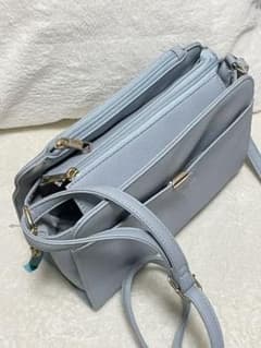 【りょう様専用】ショルダーバッグ　スモークブルーのサムネイル