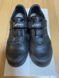 asics 安全靴 黒 ベルクロ式 JAA認証 asics 黒 ベルクロ 安全靴 - メルカリ