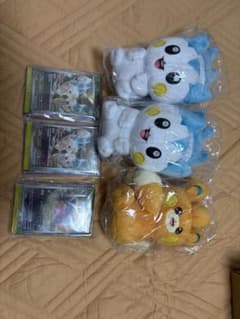 中国限定 ポケモン ぬいぐるみカードスタンド プロモカード付き3個