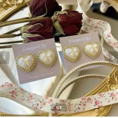 Ginger Lily イヤリング　ガーリー　新品未開封のサムネイル