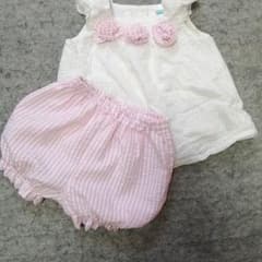 トップスとかぼちゃパンツのセット　70のサムネイル