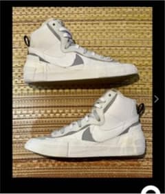 sacai × NIKE BLAZER MID WHITEのサムネイル