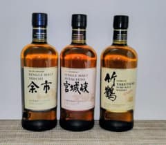 ニッカウイスキー　余市、宮城峡、竹鶴　3本セットのサムネイル
