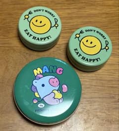 Mini Tin Case Set BT21 Small Item Storage