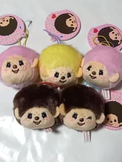 モンチッチ　フェイスマスコット　５点セット