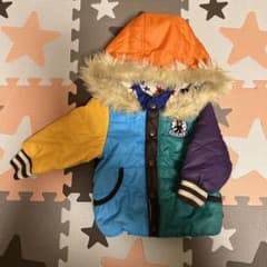 【もこ様専用】美品　ダブルビー アウター80cm 上着　フリース　リバーシブルのサムネイル