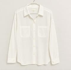 earth music&ecology 長袖シャツ ホワイト L
