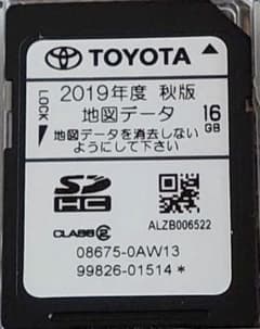 トヨタ純正ナビ　地図　SD  地図データ　2019秋のサムネイル