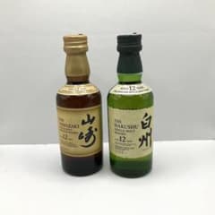 山崎12年 白州12年 ミニボトルセット - メルカリ