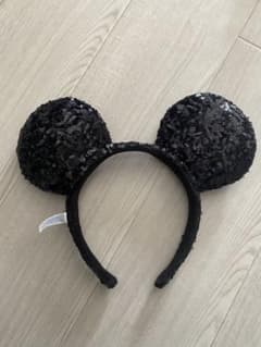 ディズニー ミッキー耳 カチューシャ 黒のサムネイル