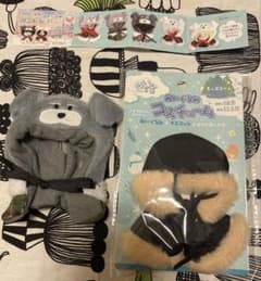 ぬい用コスセット　 シュナとボブ　ぬいコスポンチョ　ボブ/黒ポンチョ