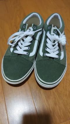VANS コーデュロイ スニーカー グリーンのサムネイル