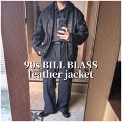 シルエット最高】BILL BLASS レザージャケット M 黒 本革 YJ5 - メルカリ