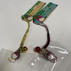 ハローキティ　根付けセット　夏期限定絵日記　　カブトムシ＆クワガタ　絵日記＆ブタ 夏季限定！ハローキティ 昆虫 ストラップ 根付け カブトムシ