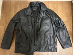 Kiabi Casual ブラックレザージャケット XXLのサムネイル