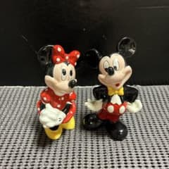 ミッキー＆ミニー 陶器製 フィギュア 2体セットのサムネイル