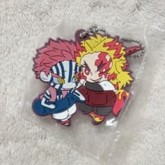 鬼滅の刃　Demon slayer ラバーストラップ　猗窩座　煉獄⭐️即購入OK⭐️のサムネイル