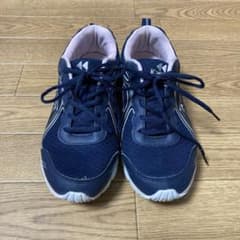 レディース  スニーカー　紺×ピンクのサムネイル