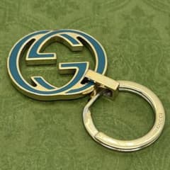 GUCCI インターロッキング ggロゴ キーホルダー キーリング 038828