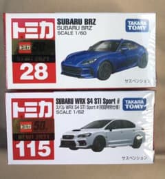 初回　トミカ スバル　2台セット　sti BRzのサムネイル