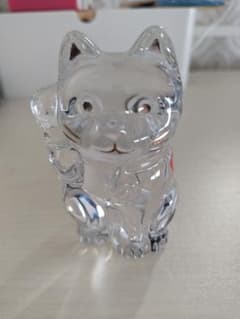 Baccarat クリスタル 猫の置物(箱無し) Baccarat クリスタル 猫の置物(箱無し) - メルカリ