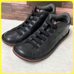 美品 CAMPER ビートル 41 靴 レザー スニーカー シューズ 黒 26 - メルカリ