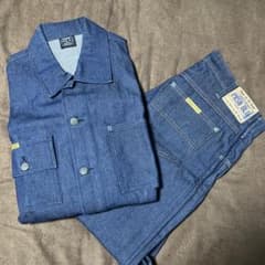 激レア♠︎PRSN BLU DENIM SETUP ダークデニムジャケットジーパン 