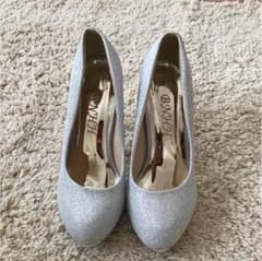 ブライダルシューズ パンプス シルバーのサムネイル