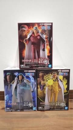 ワンピース THE 出航 赤犬 青雉 黄猿 フィギュア 3種セット