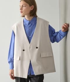 EMMA CLOTHES 2022AW ルーズ ダブルジレベストのサムネイル