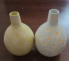 花柄の一輪挿しセットのサムネイル