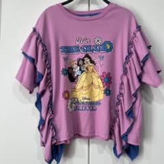 Litsey Disney Princesses Short-Sleeve T-Shirt with Frill Design