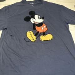 Disney ミッキーマウス プリントTシャツ ネイビー 2XLのサムネイル