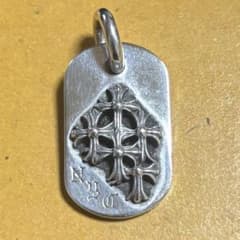 CHROME HEARTS レイズドセメタリークロスドッグタグ1998NYC限定 - メルカリ
