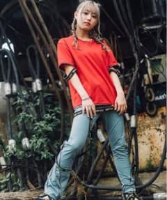 hazama 絶対不可侵のTシャツ 種類：red(L)のサムネイル