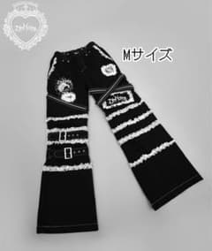 dimmoire デコデニムパンツ y2k DimMoire】デコデニムパンツ(Black&White) - メルカリ