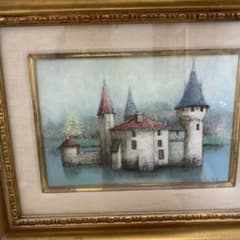 風景画 金色フレーム付き - メルカリ