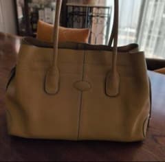 TOD'S ベージュ レザー トートバッグのサムネイル